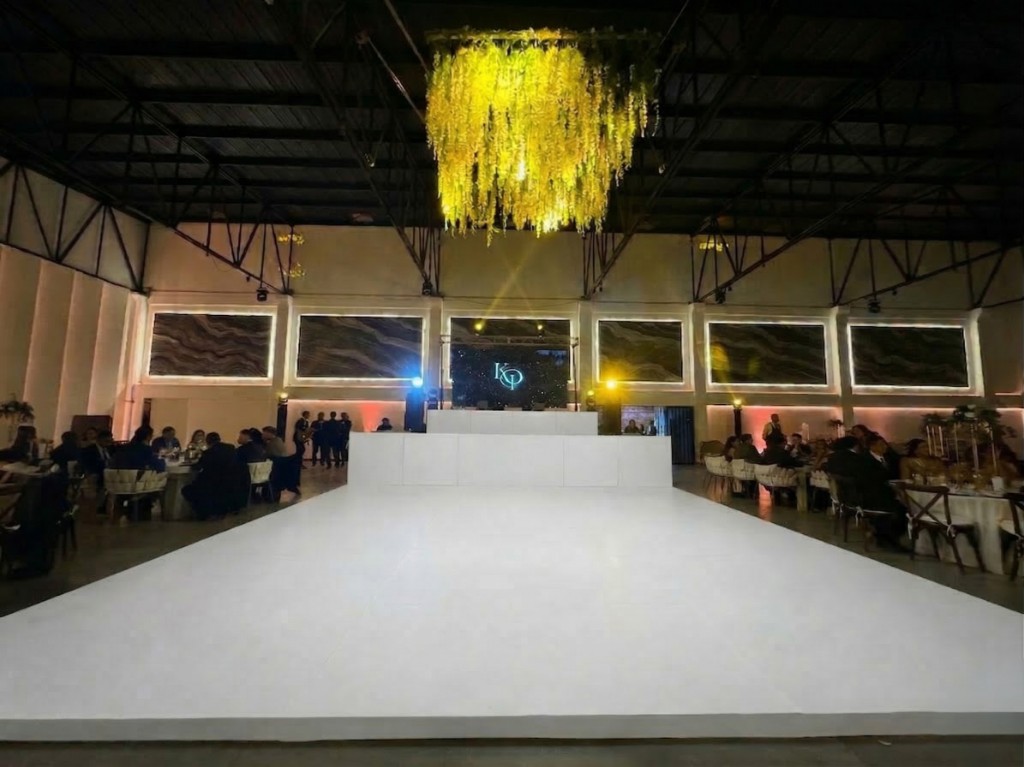 Setup del booth antes de aplicar el diseño