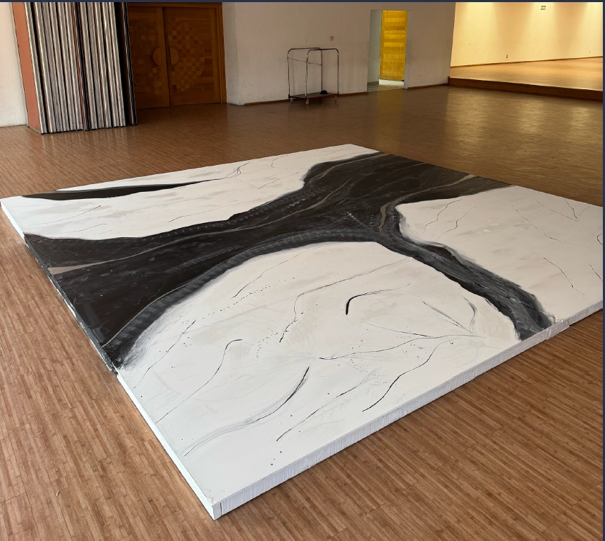 Pista de Baile pintada a mano