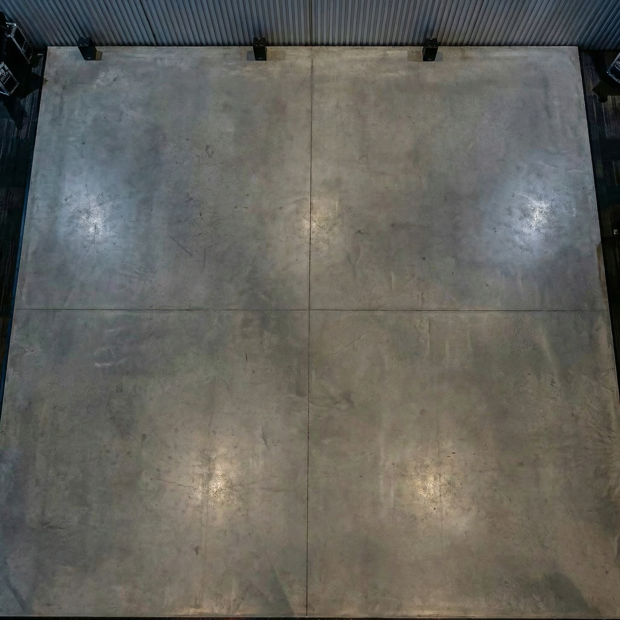 Pista lisa antes de ser pintada